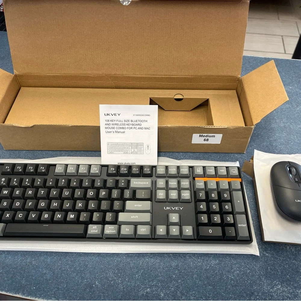 Black Keyboard and Mouse Combo